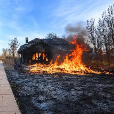 Palisades Fire Home Before